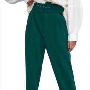 Zara High Waisted Belted Pant